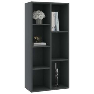 Kompaktes Bücherregal 7 Regalfächer Highboard Bücherschrank DVD Regal