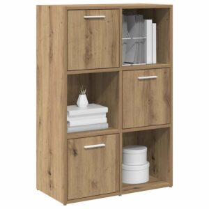 Vielseitiges Regal mit 6 Fächern Bücherregal Highboard Schrank