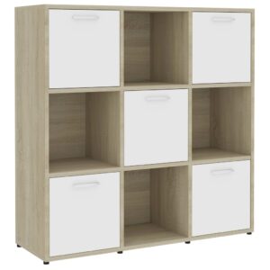 Stilvolles Regal mit 9 quadratischen Fächern Bücherregal Büroregal
