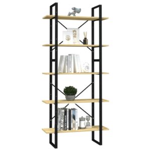 Bücherregal Set im Industrie Stil Highboard Aktenregal Hochregal 80x175