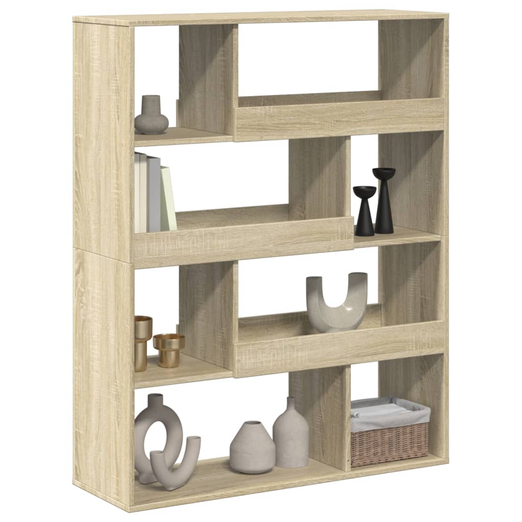 Moderner Raumteiler Bücherregal Dekoregal Highboard Holzregal 100x125