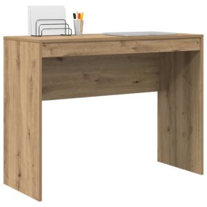 Schreibtisch in Holz Optik ohne Stauraum. Kompakt ideal für Homeoffice