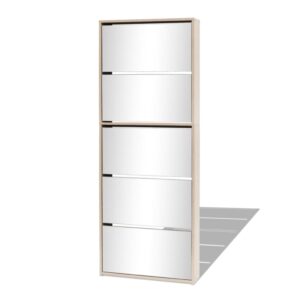 TOP Spiegel Schuhschrank Flurschrank Klappschuhschrank 63 x 17 x