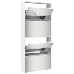 TOP Schuhkipper mit 4 Klappfächern Spiegelfront variabel