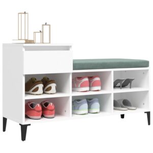 Schuhschrank mit 6 Fächern und Schublade Schuhbank Schuhablage Kommode
