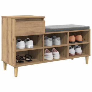 Funktionale Schuhbank mit Schublade Schuhschrank Garderobenbank