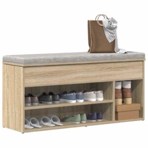 Schuhbank mit Stauraum und stabiler Sitzfläche für Flur und Diele 102x30