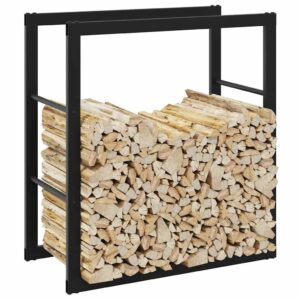 Kaminholzregal aus Stahl Flexibler Brennholzhalter für ordentliche Lagerung