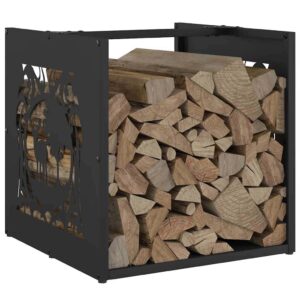 Kaminholzregal aus Stahl Kompakter Brennholzhalter für Wohnräume