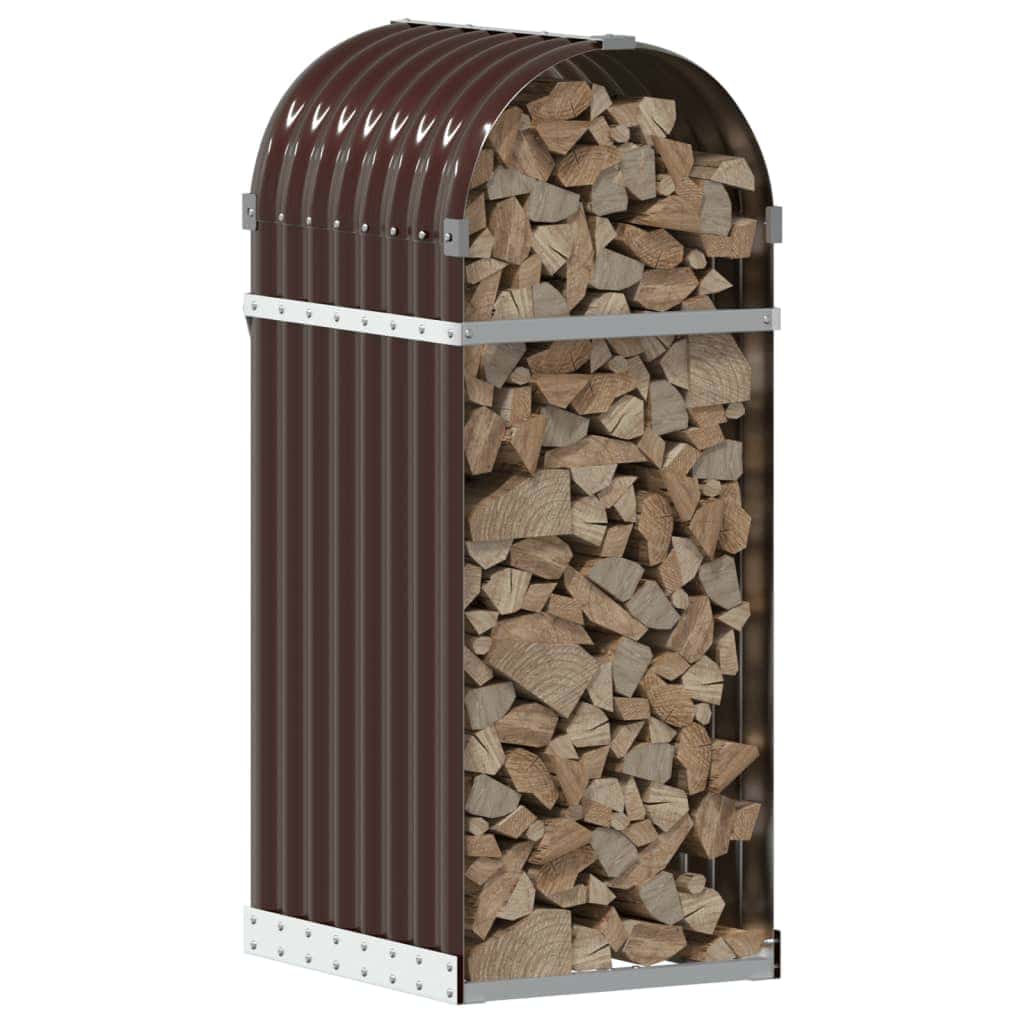 Kaminholzregal aus langlebigem Metall Stabiler Holzständer für Außenlagerung