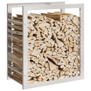 Brennholzregal Edelstahl Stabiler Holzständer für stilvolle Aufbewahrung