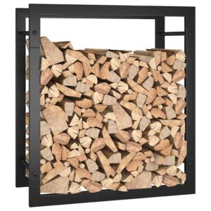 Kaminholzhalter mit Wandbefestigung Stabiler Holzständer für trockene Feuerholz Aufbewahrung