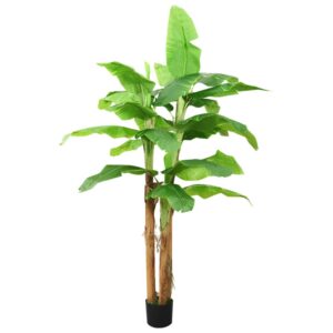 Künstlicher Bananenbaum Bananen Imitat Kunstbaum Kunstpflanze im Topf