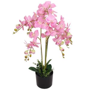 Künstliche Orchidee Orchidaceae Zimmerpflanze Kunstpflanze getopft