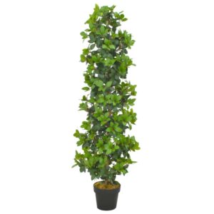 Lebensechter Lorbeerbaum Laurus nobilis Grünpflanze Gewürzpflanze im Topf