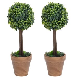 Buchsbäume Buchsbaumkugeln Buxbaum Buxkugeln Hochstamm Imitat 2 Stk