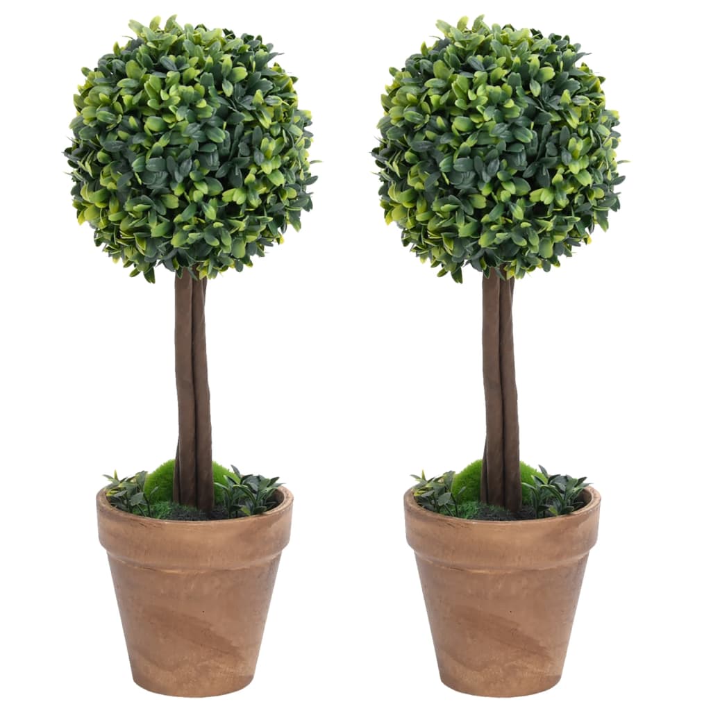 Buchsbäume Buchsbaumkugeln Buxbaum Buxkugeln Hochstamm Imitat 2 Stk