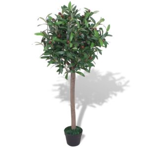 Lorbeerbaum Laurus nobili Grünpflanze Gewürzpflanze Kunstblume getopft