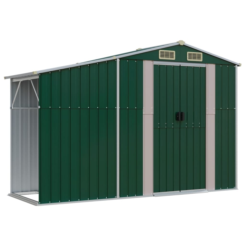 2 in 1 Gartenhaus mit Brennholz Lager Geräteschuppen Holzlege Gerätehaus