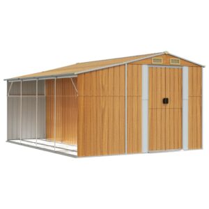 Geräteschuppen Gartenhaus Metallgerätehaus Brennholzunterstand