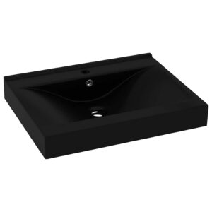 Luxus Waschbecken mit Hahnloch Keramik Einbauwaschbecken Waschtisch TOP