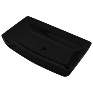 TOP Keramik Waschbecken Waschschale Aufbau rechteckig Handwaschbecken