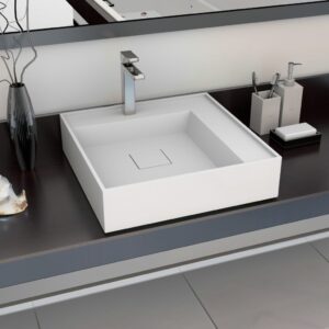 Design Waschbecken Mineralguss Marmorguss Handwaschbecken Waschtisch