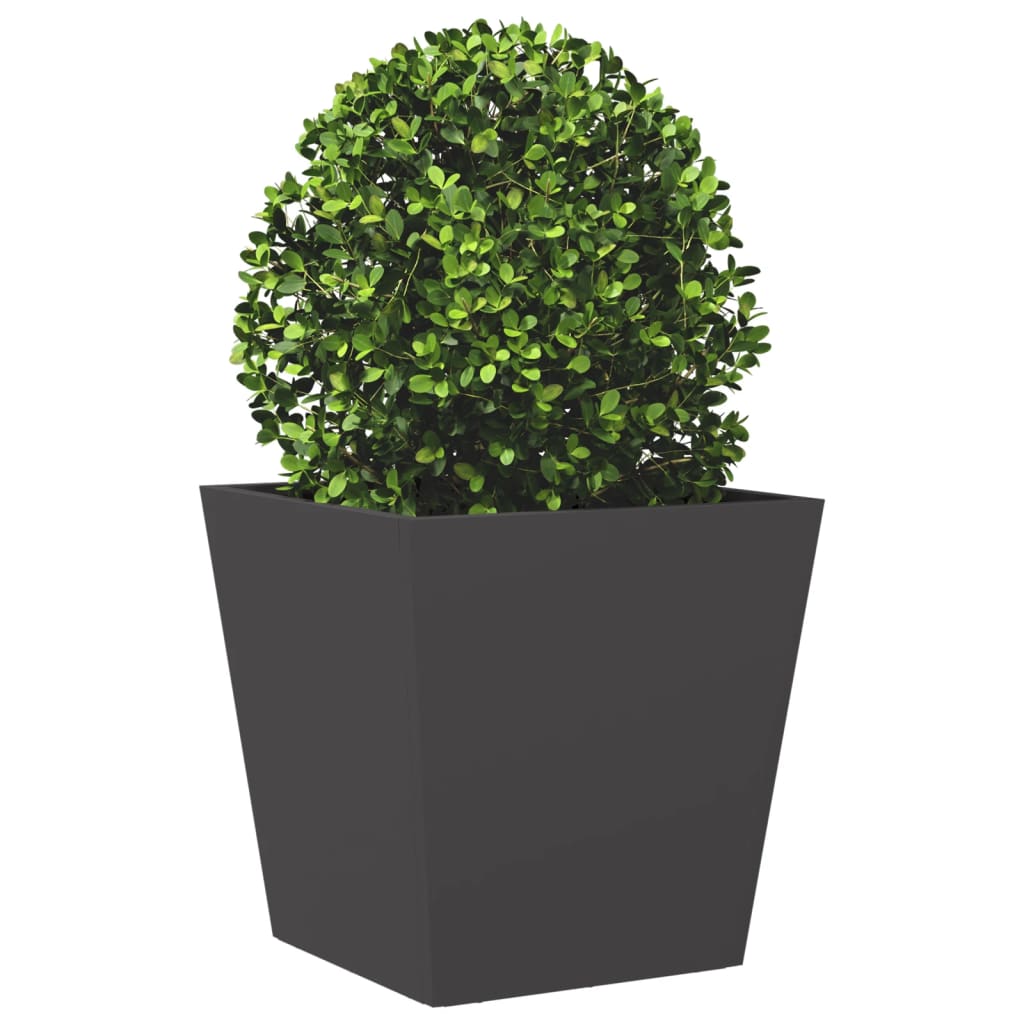 Mega Shop XL Pflanzkübel Blumentopf Stahl Blumenkübel Garten 2er Set
