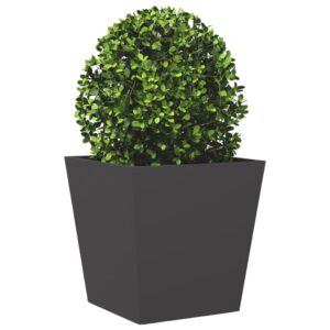 Mega Shop XL Pflanzkübel Blumentopf Stahl Blumenkübel Garten 40x40