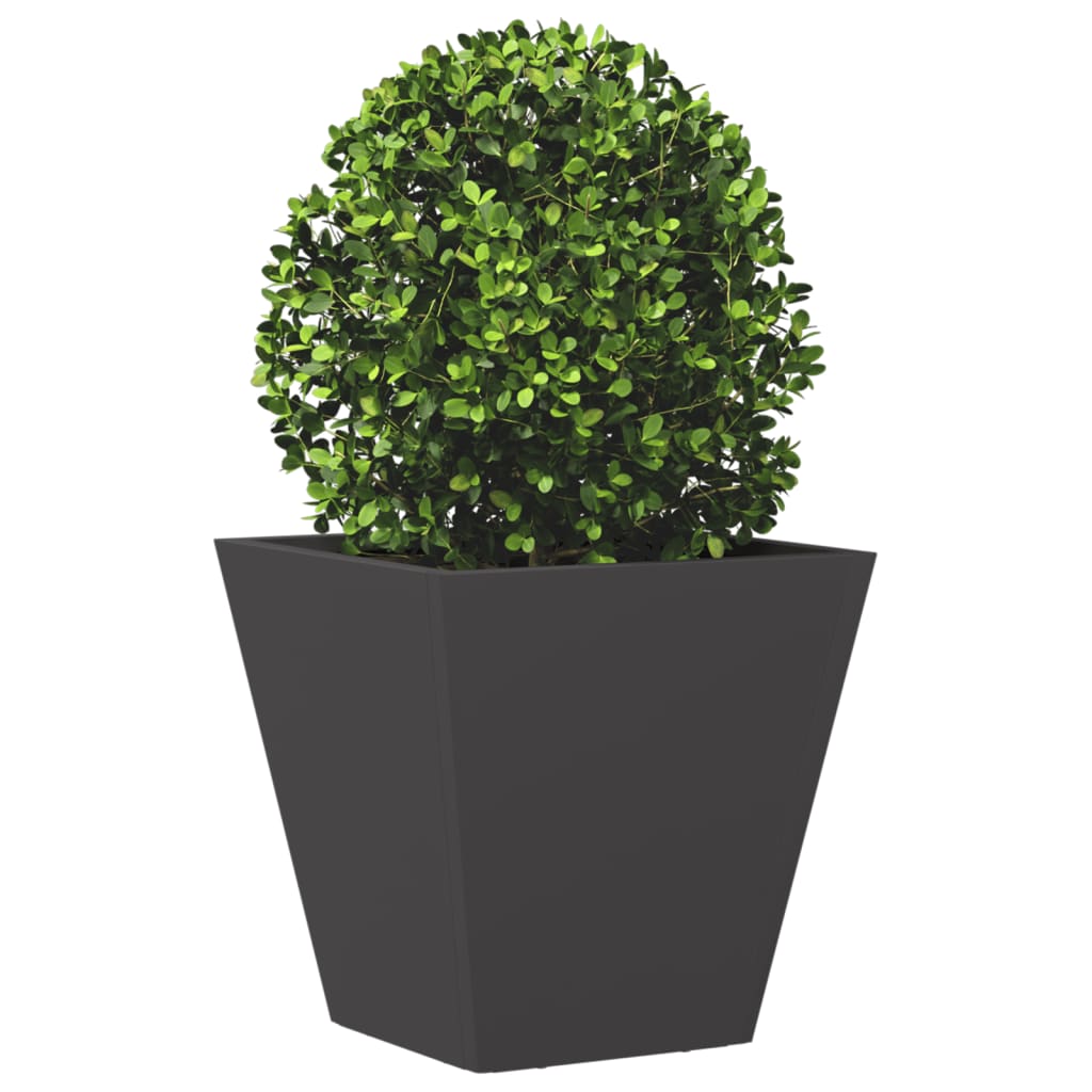 Mega Shop XL Pflanzkübel Blumentopf Stahl Blumenkübel Garten 2er Set