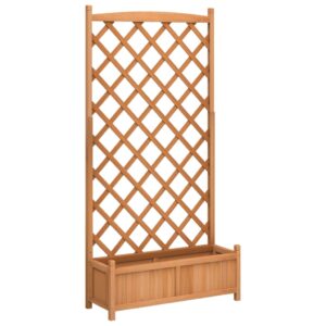 Blumenkübel Rankhilfe Kletterpflanze Pflanzkübel mit Spalier Tannenholz