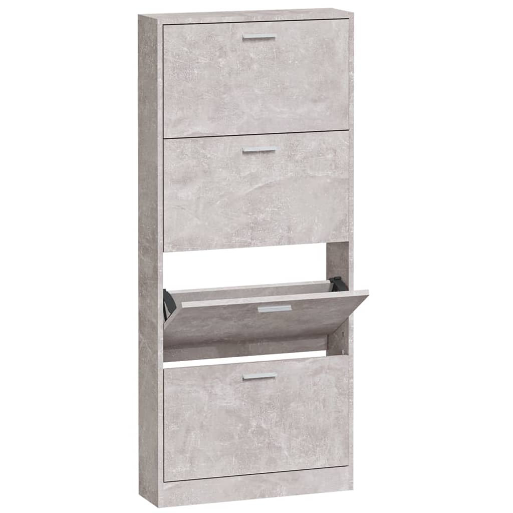Schuhschrank mit 4 Klappen schmal und platzsparend für kleine Räume