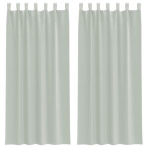 Halbtransparente Voile Vorhänge Übergardine im 2er Set