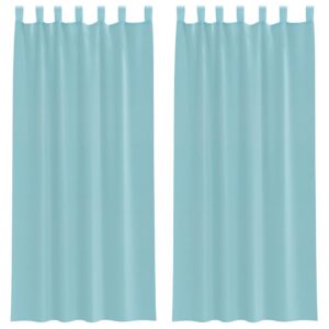 Moderne Voile Gardinen Dekoschal halbtransparent 2er Set