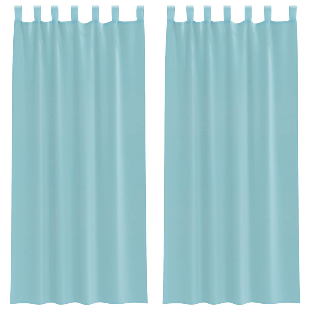 Moderne Voile Gardinen Dekoschal halbtransparent 2er Set