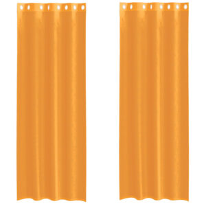Voile Vorhänge Fensterbehang Dekoschal Übergardine 2 Stk.
