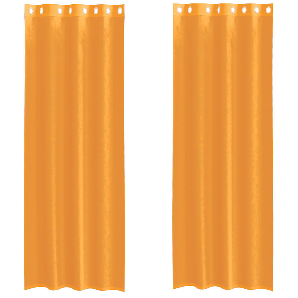 Voile Vorhänge Fensterbehang Dekoschal Übergardine 2 Stk.