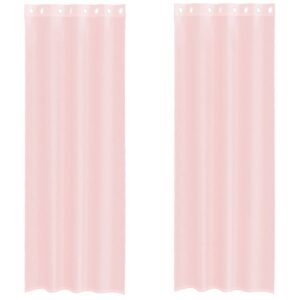 Halbtransparente Voile Vorhänge Übergardine Dekoschal 2er Set