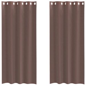 Voile Vorhänge halbtransparent Dekoschal Gardine 2er Set