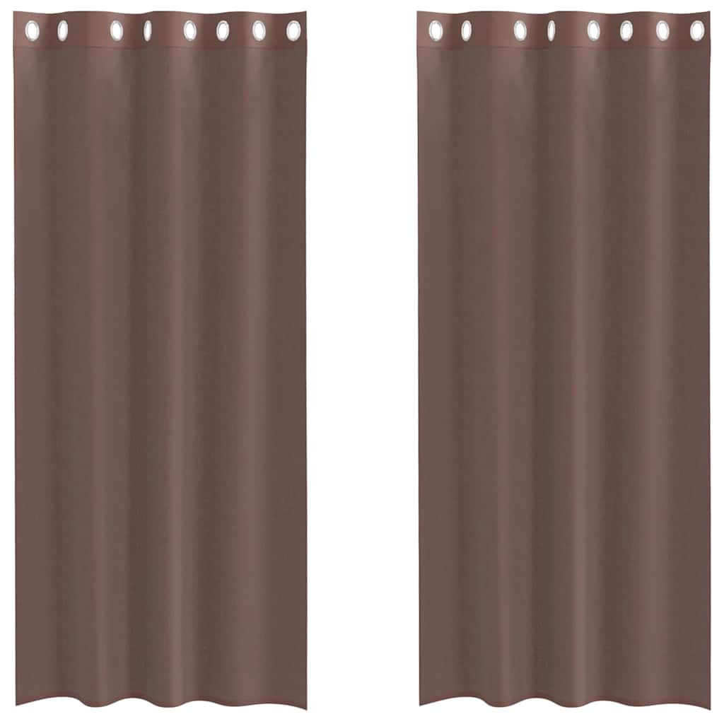 Voile Vorhänge halbtransparent Dekoschal Gardine 2er Set