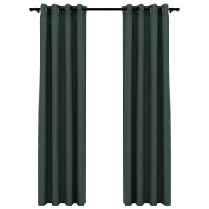 2er Pack Verdunkelungsvorhänge mit Ösen Übergardine Fensterdeko 140 x 225