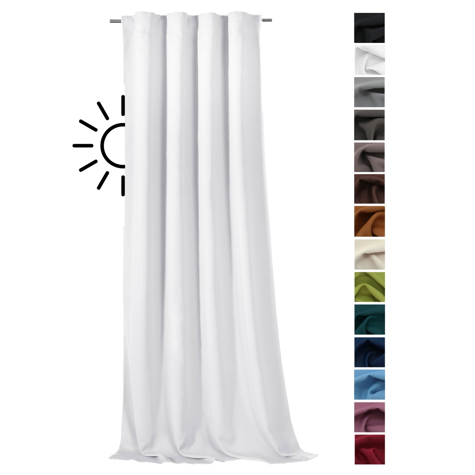 heimtexland ® Thermo Verdunkelungsvorhang Deko Vorhang Gardine blickdicht Typ139