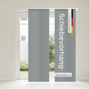 Schiebevorhang Schiebegardine transparent o. Blickdicht Flächenvorhang Gardine