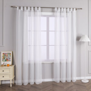Vorhang Gardine Schlaufenschal Fensterstores Voile Transparent Modern Wohnzimmer