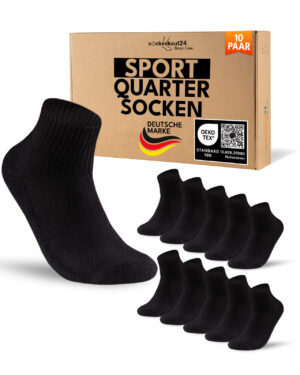 10 100 Paar Tennissocken Quarter Sportsocken Herren Damen Socken Baumwolle