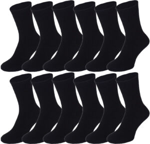 6 12 Paar Herren Thermo Socken Baumwolle Warme Wintersocken Ski Arbeit Sport
