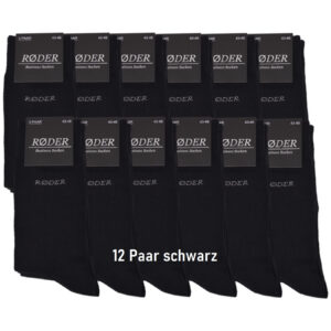 12 Paar Socken Herren Baumwolle ohne Gummi 39 50 Schwarz handgekettelt Strümpfe