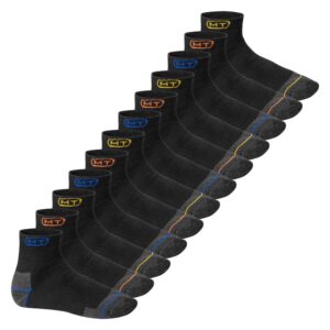 MT Herren Arbeits und Freizeitsocken 6 oder 12 Paar Robuste Kurzschaft Socken