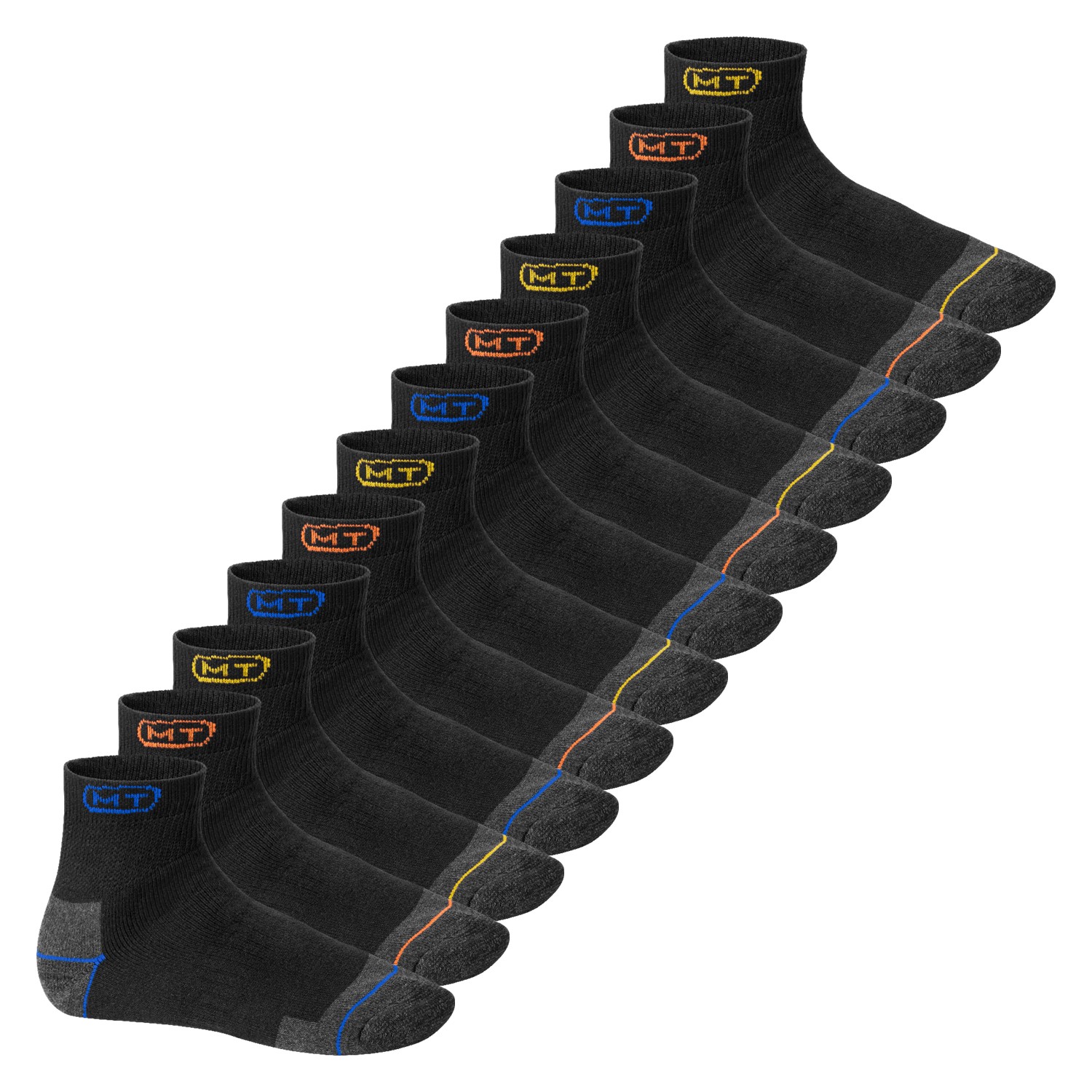 MT Herren Arbeits und Freizeitsocken 6 oder 12 Paar Robuste Kurzschaft Socken