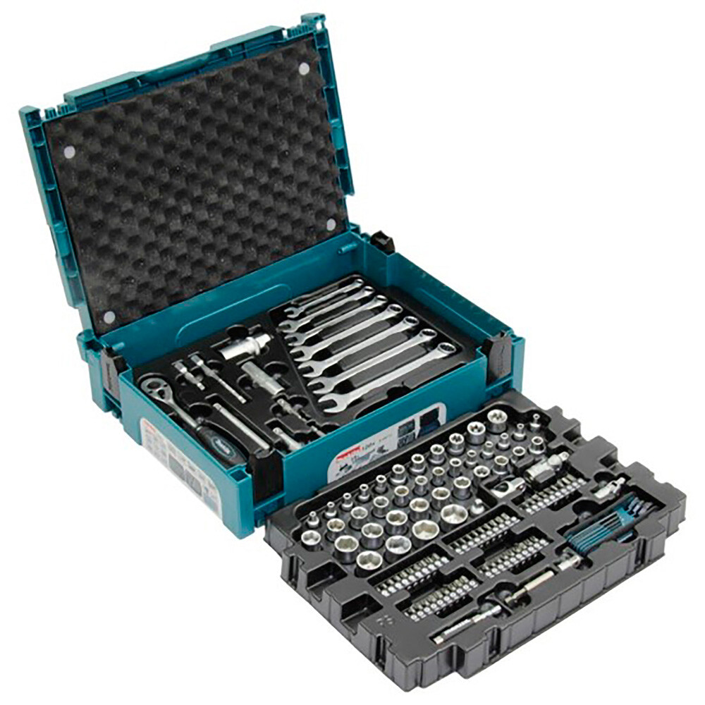 Makita Werkzeugset 120 teilig im MAKPAC E 08713 Werkzeugkoffer